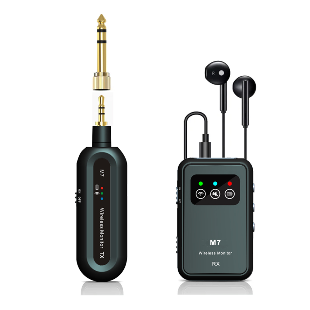 In Ear Monitor Iem - ワイヤレスインイヤーモニターシステム 2.4Ghz ワイヤレス IEM システム、トランスミッターレシーバー付き、スタジオライブ用自動