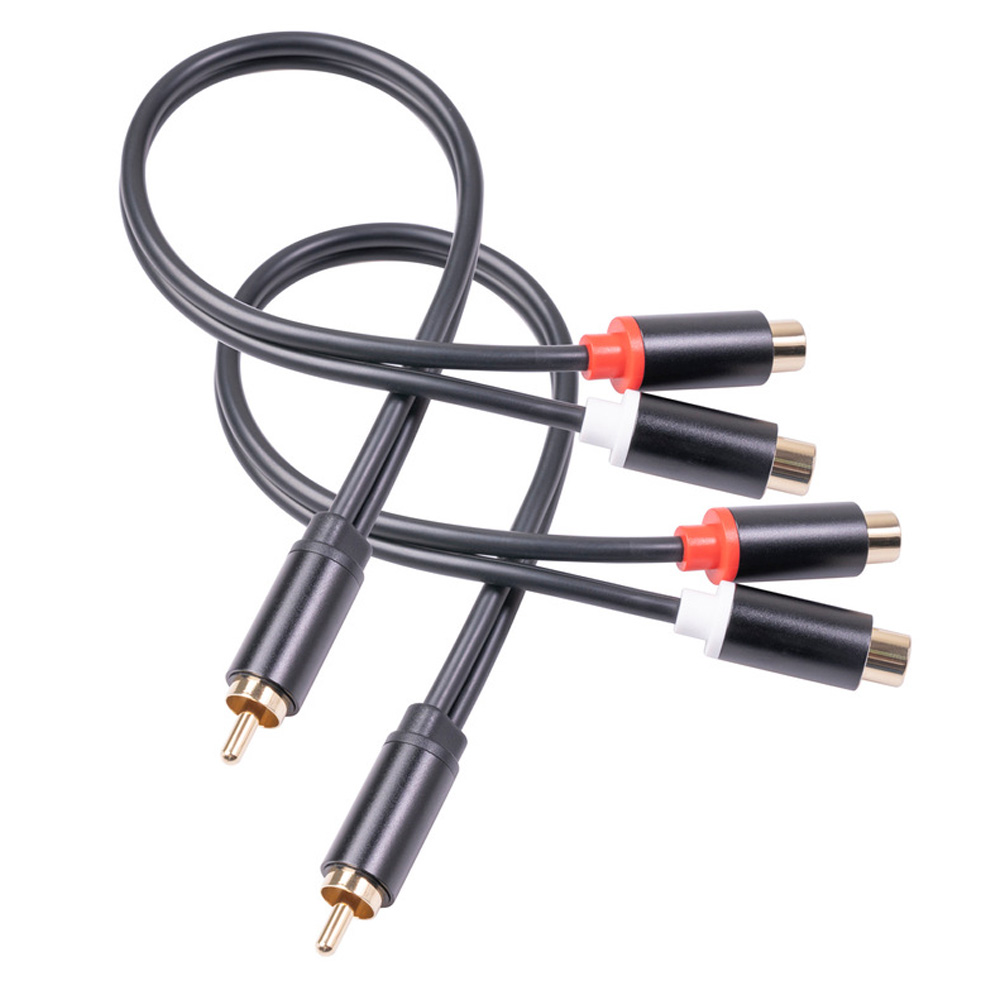 金メッキアダプター,0.3m,rca 1オス-2,ステレオス - Audio Splitter Y のレビューと価格