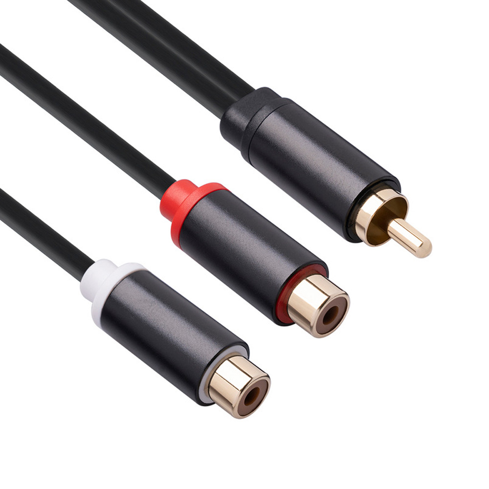 金メッキアダプター,0.3m,rca 1オス-2,ステレオス - Audio Splitter Y のレビューと価格