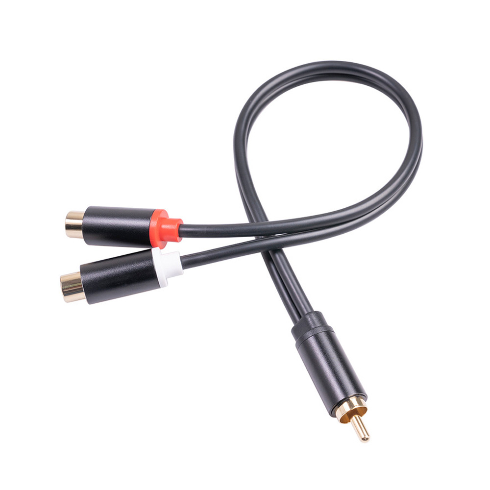 金メッキアダプター,0.3m,rca 1オス-2,ステレオス - Audio Splitter Y のレビューと価格