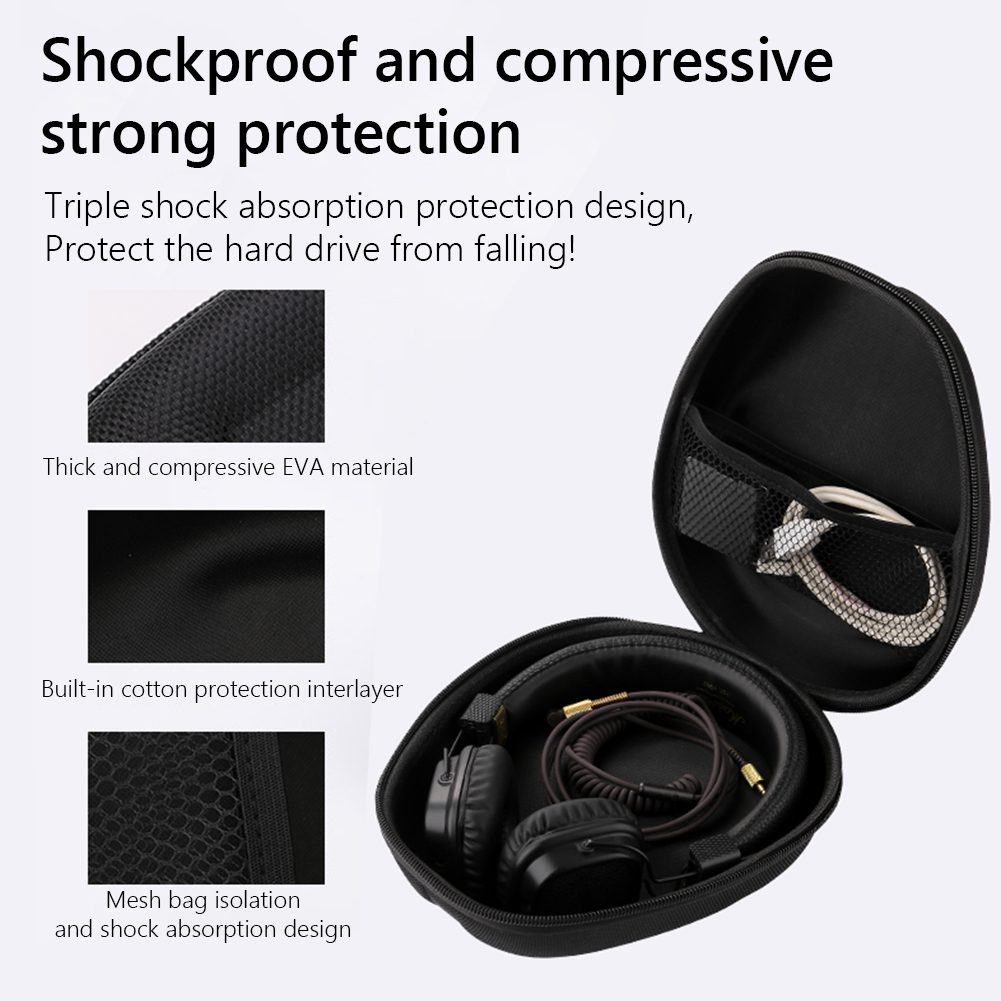 フック付きキャリングケース,ワイヤレスヘッドフォン用収納ボッ - Audio Technica Headphone Ath-M50X のレビューと価格