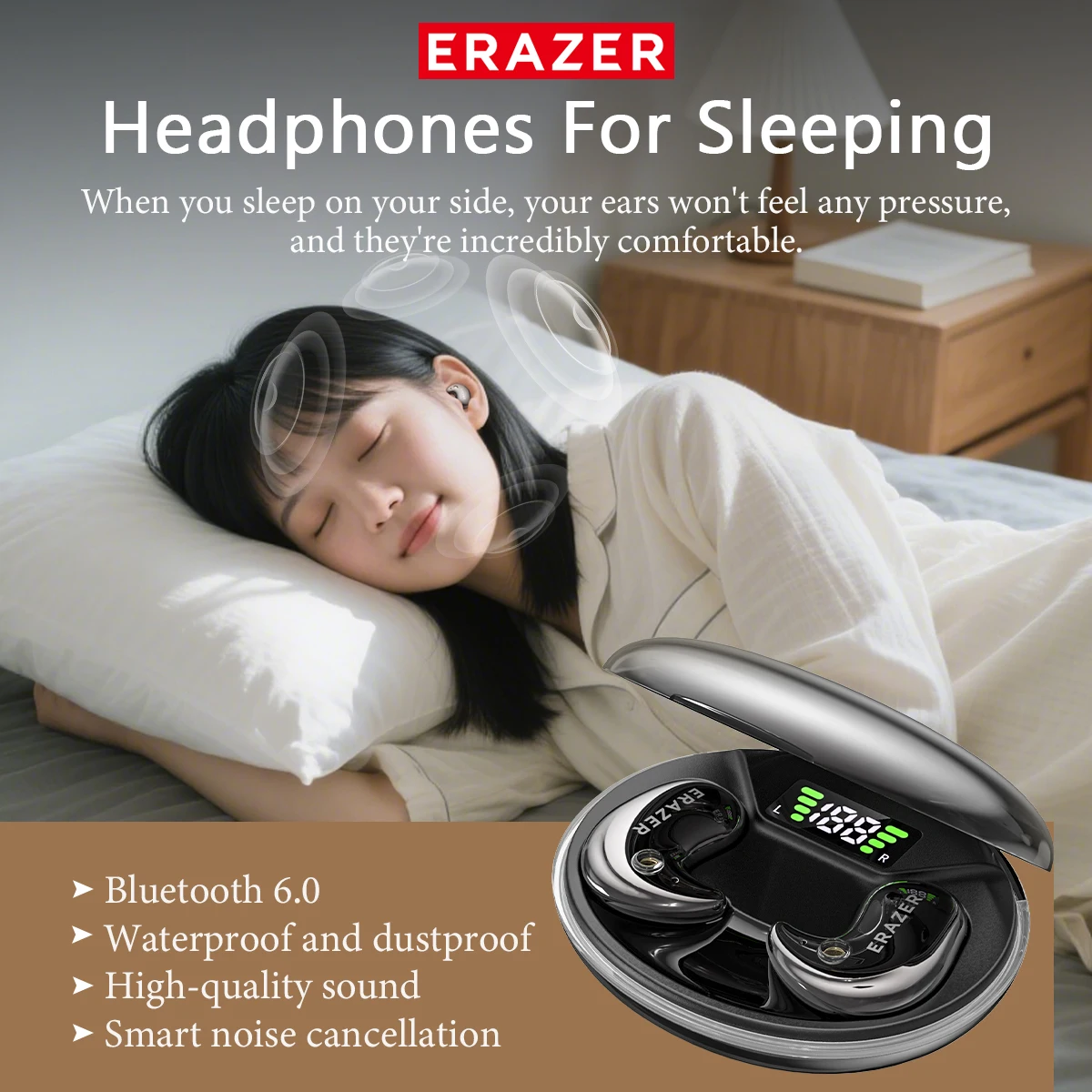 EARZER XF58 インイヤー型Bluetoothヘッド - Noise Cancelling Headphone のレビューと価格
