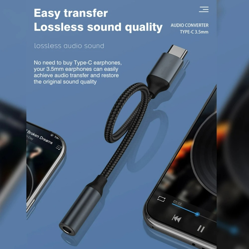 USB Type-C - 3.5mmオーディオアダプター イ - Audiophile Headphone Wired のレビューと価格