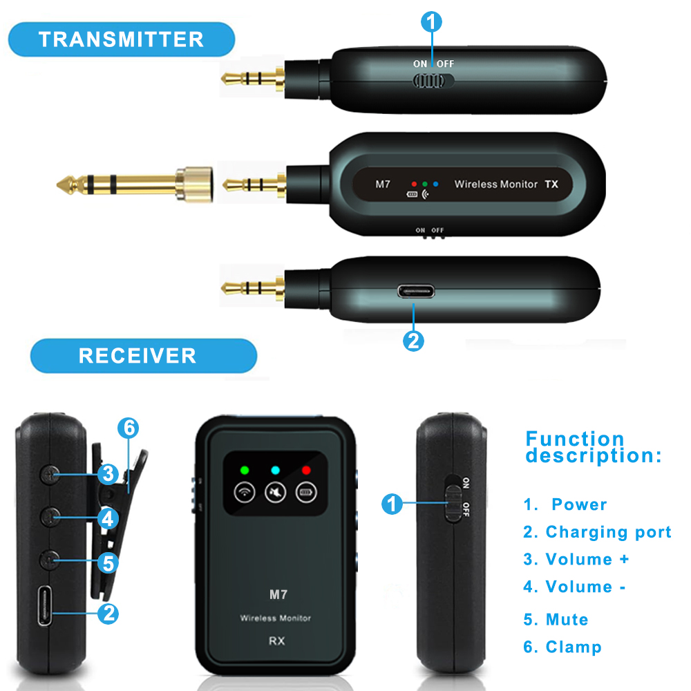 ワイヤレスインイヤーモニターシステム 2.4Ghz ワイヤレ - In Ear Monitor Iem のレビューと価格