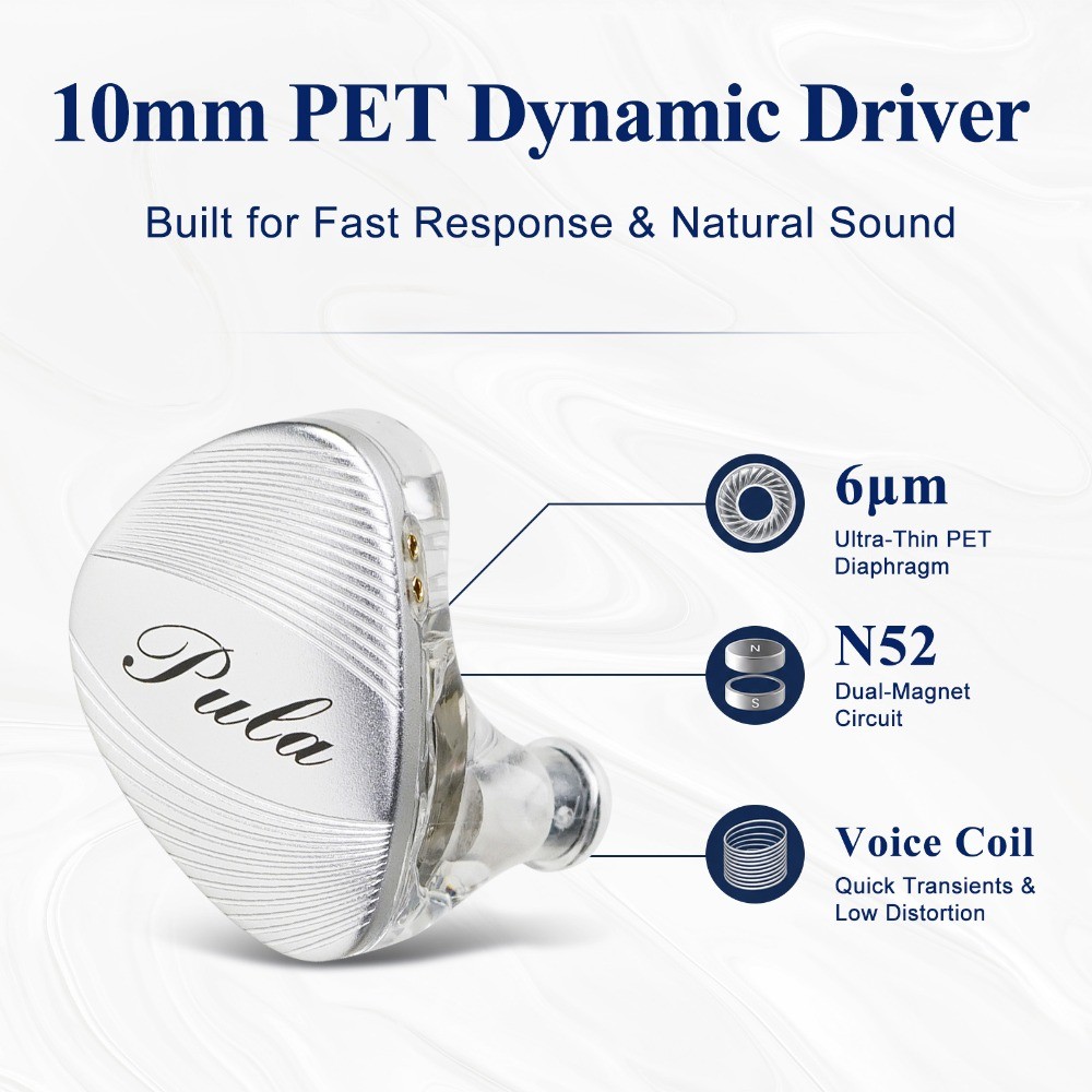 PULA Audio ARC 有線イヤホン IEM、1DD  - In Ear Monitor Iem のレビューと価格